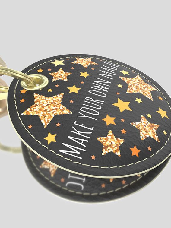 customized luxury leather keyrings