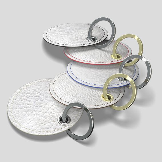 Luxury designer keyrings in premium Nappa leather