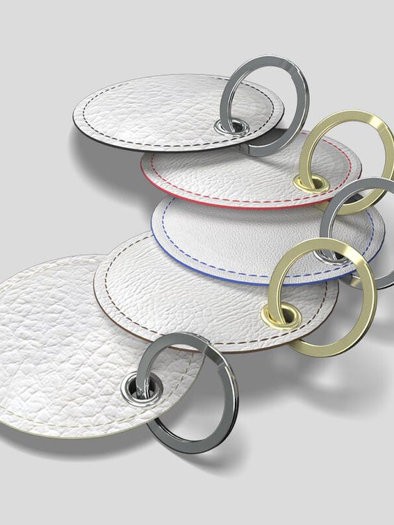 porte-clés en cuir de luxe