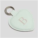 initial printed Personalized Heart Keychain