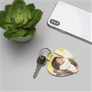personalised heart keyring