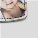 double sided photo keyring detail