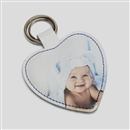 sleutelhanger met foto beide kanten hart