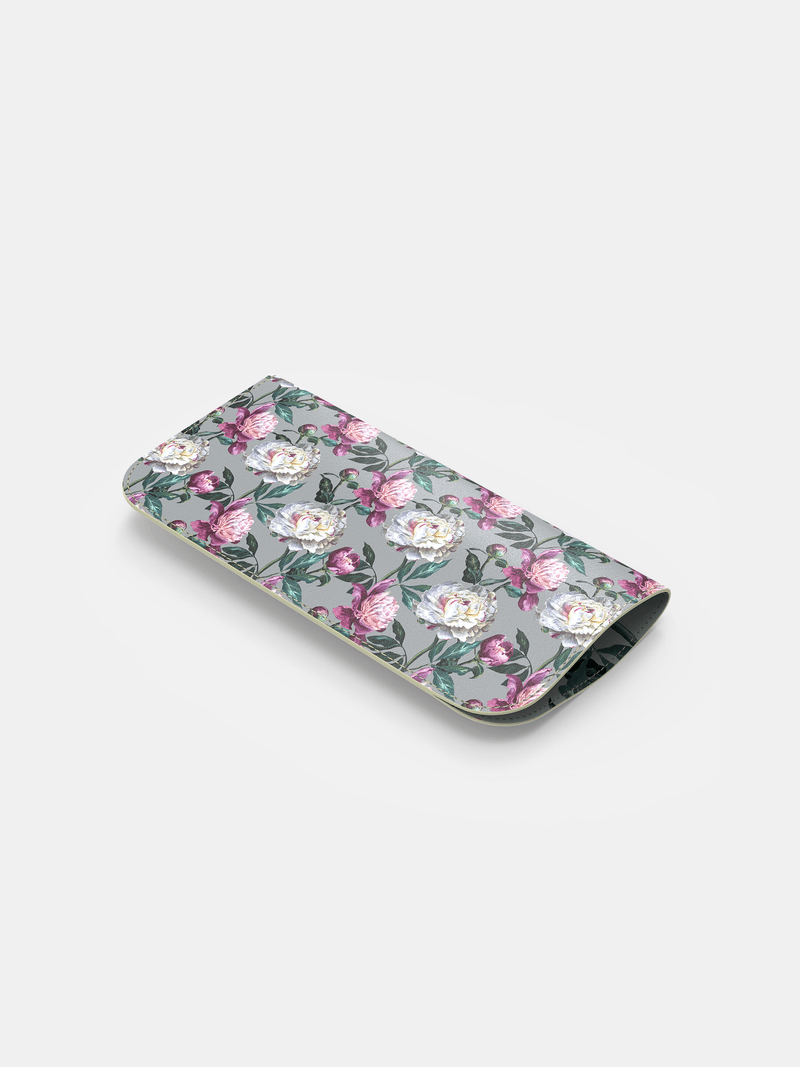 printed leather glasses case