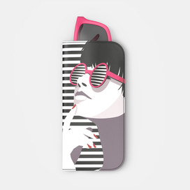 étui à lunettes de soleil
customisé