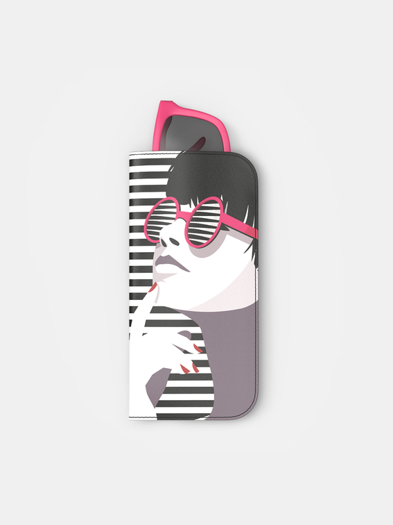 Funda Cuero Gafas Personalizada diseño