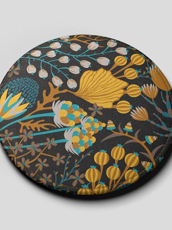 customized handmade leather coasters