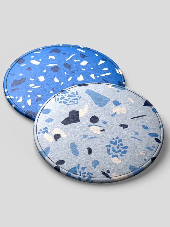design your own leather coaster set