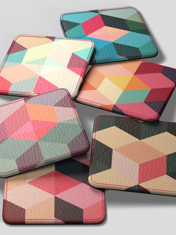 レザーコースター 印刷