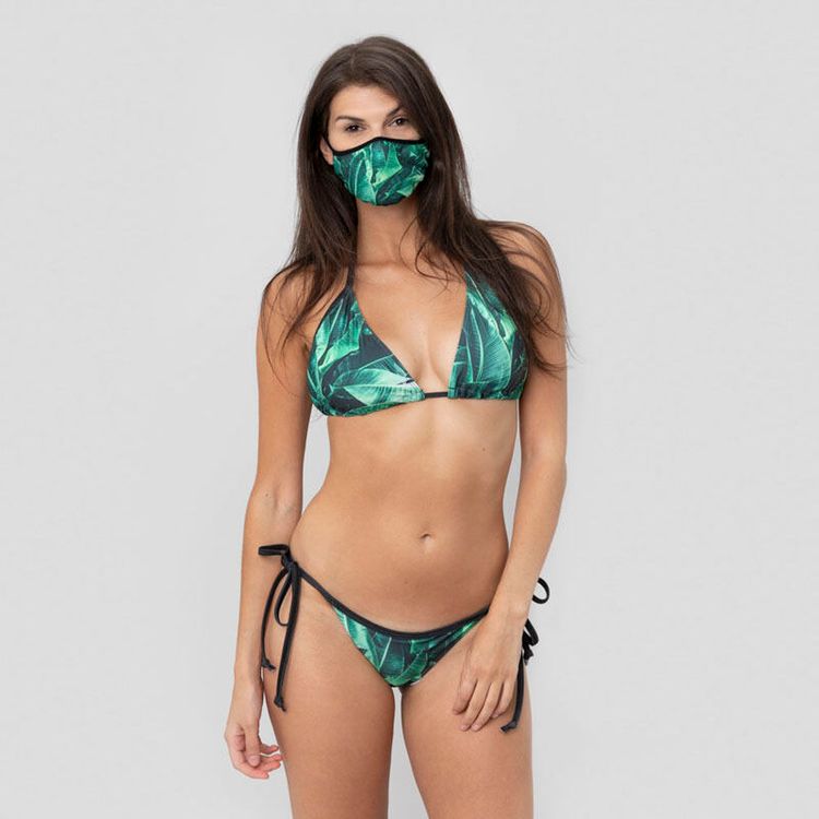 custom trikini with face mask