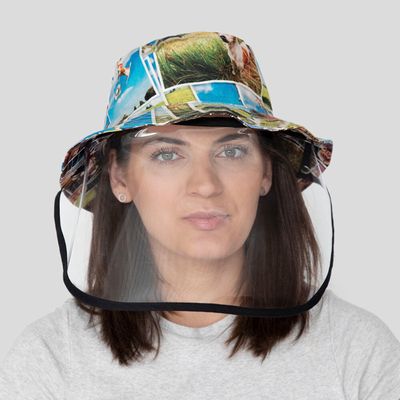 Cappello personalizzato con visiera protettiva
