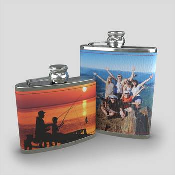custom flask with pictures