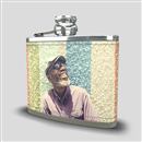 photo printed stainless steel hip flask