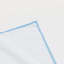 baby towel microfibre and cotton fabric with hemming detail