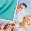 beach towel photo montage