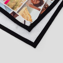 Handtuch bedruckt mit Foto mit schwarzem Saum