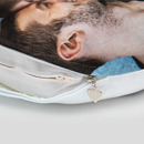 customised neck pillow with zip and stuffing