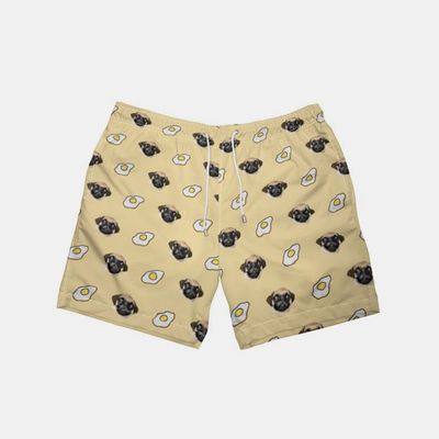 swim shorts with faces