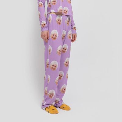 ladies pajama bottoms with faces