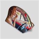 personalized leather cosmetic bag large