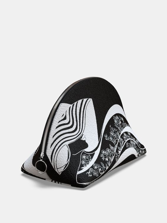 プリントレザーコスメポーチ オリジナルデザイン