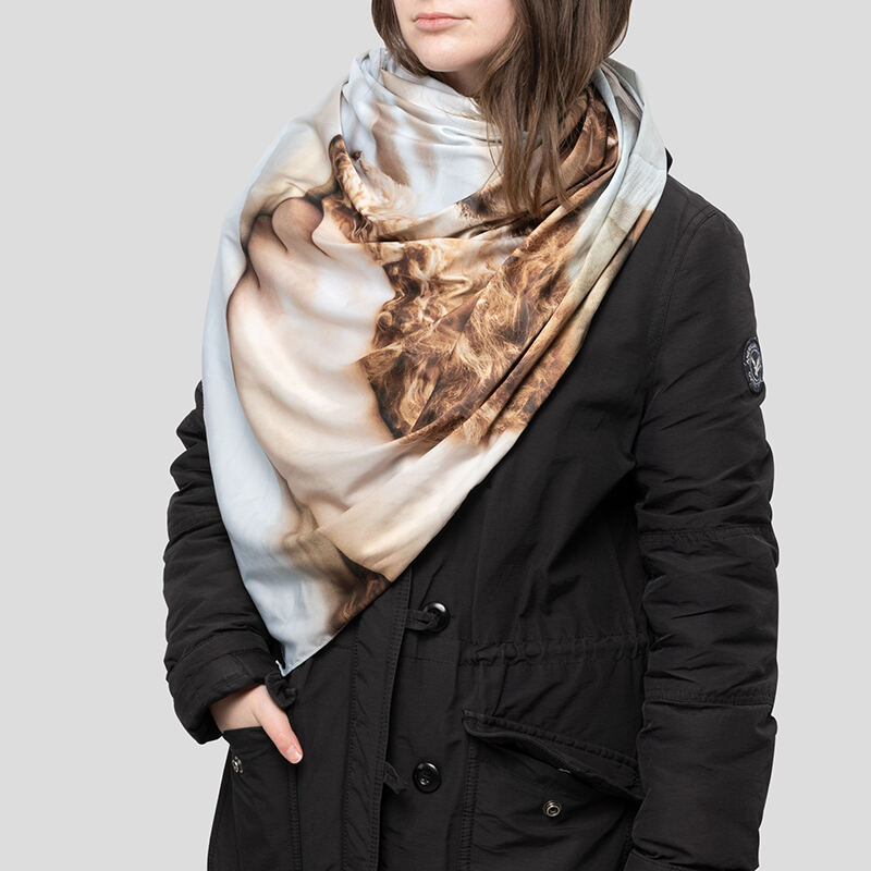 Printing photographic images on on sale scarves