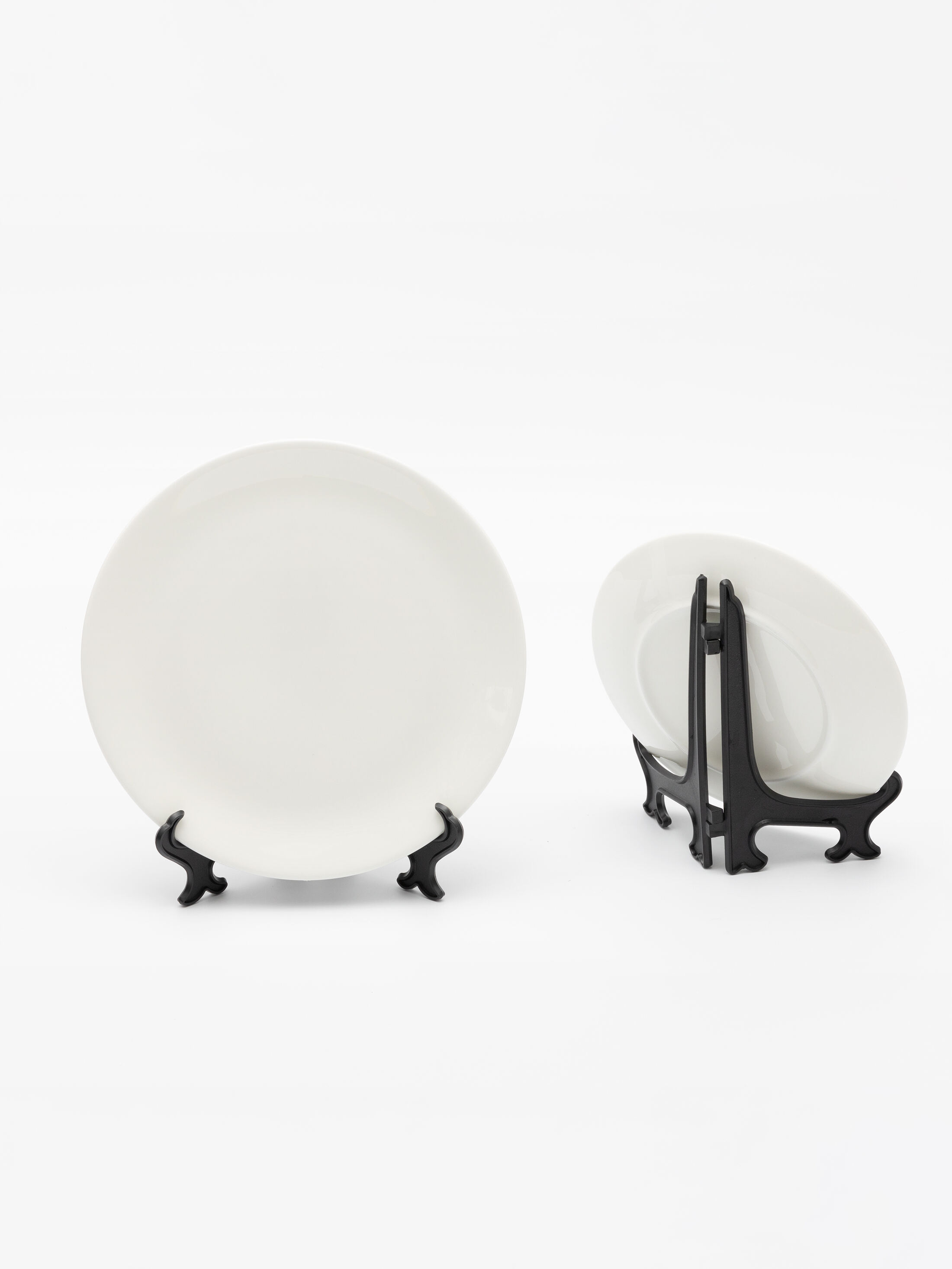 assiettes personnalisées sur pied