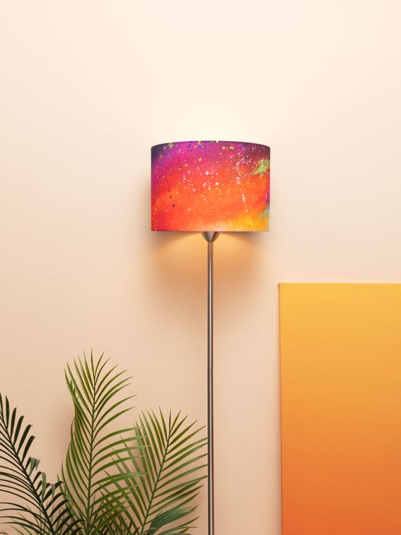 bespoke lampshade with family photos