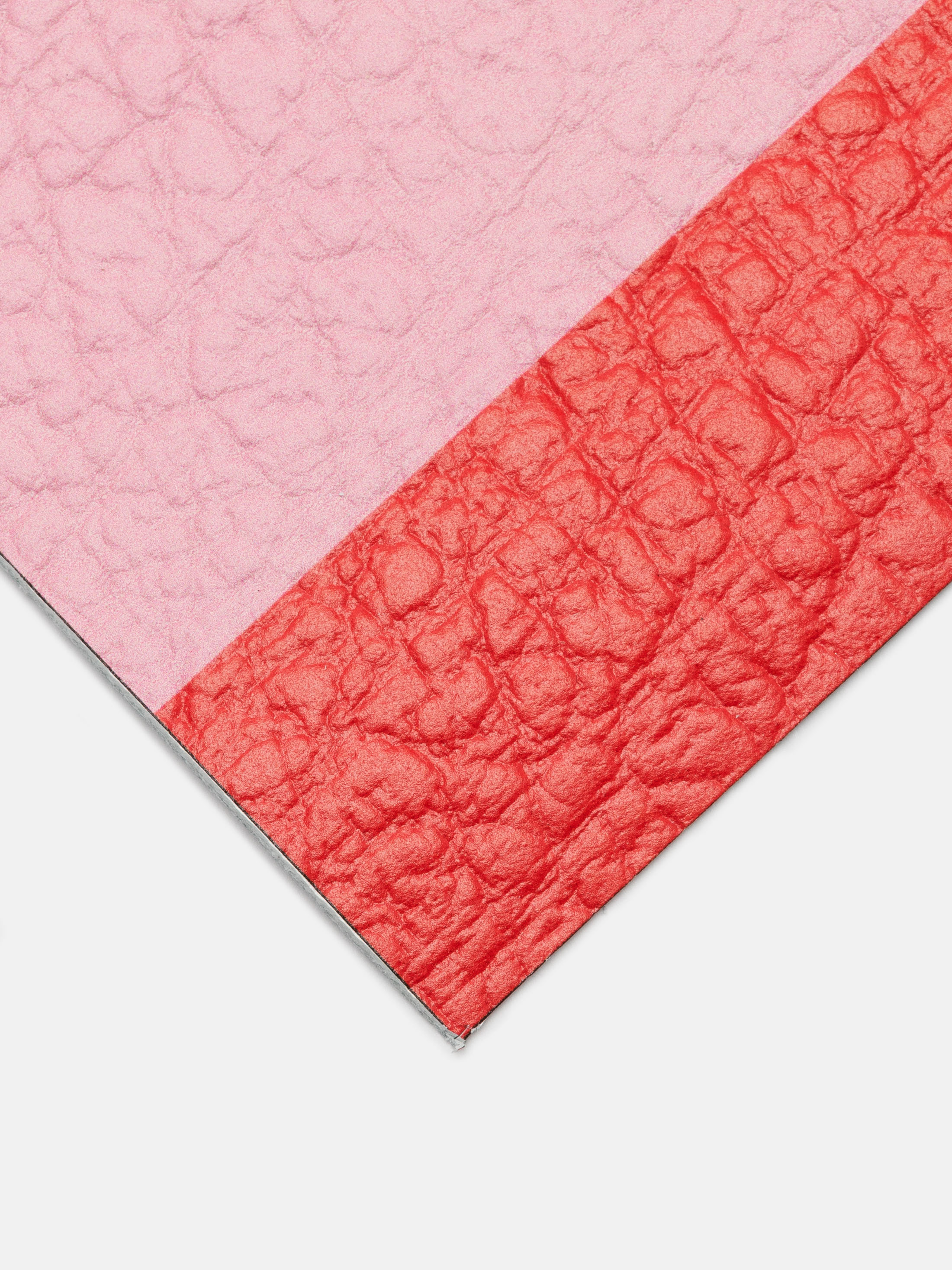 double butt printed leather samples