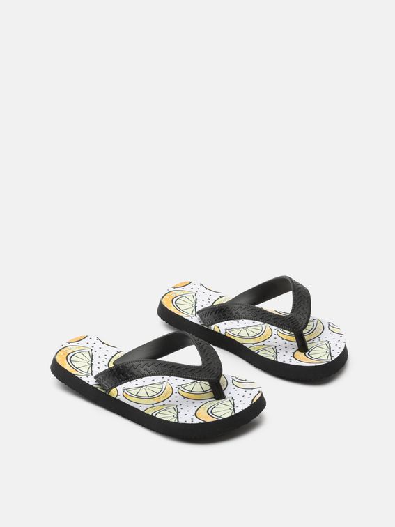printed flip flops