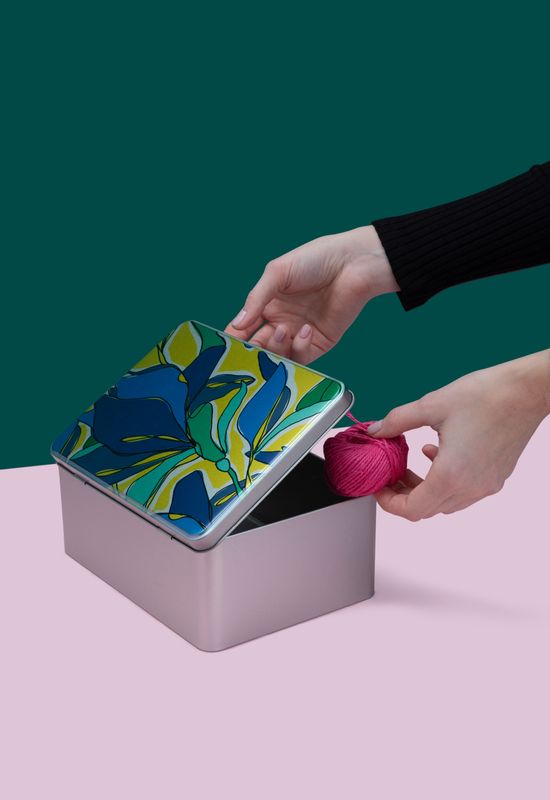 Metal best sale storage tin