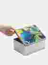custom metal tin with printed lid