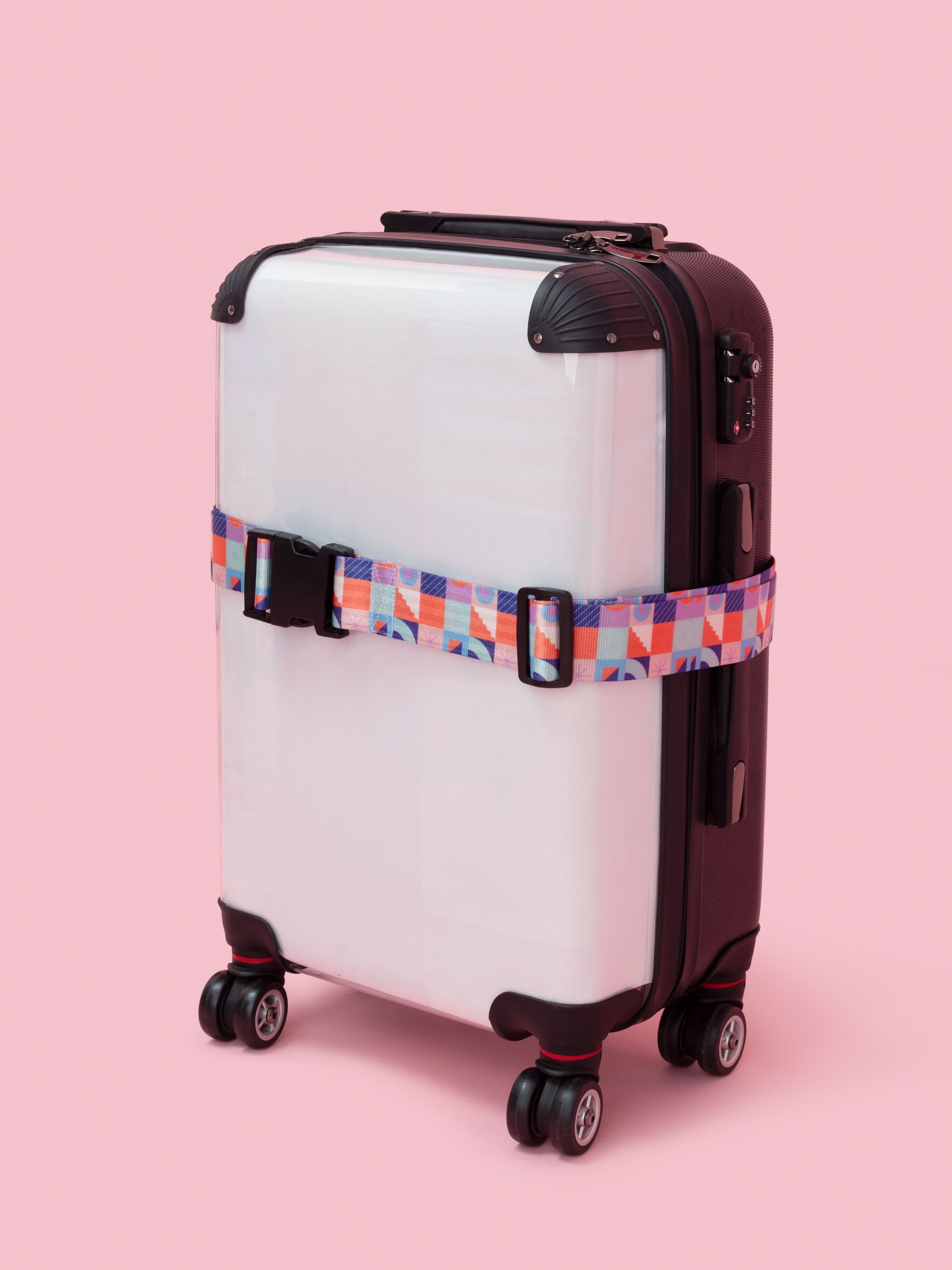 スーツケース用ストラップ　オリジナルデザイン　印刷