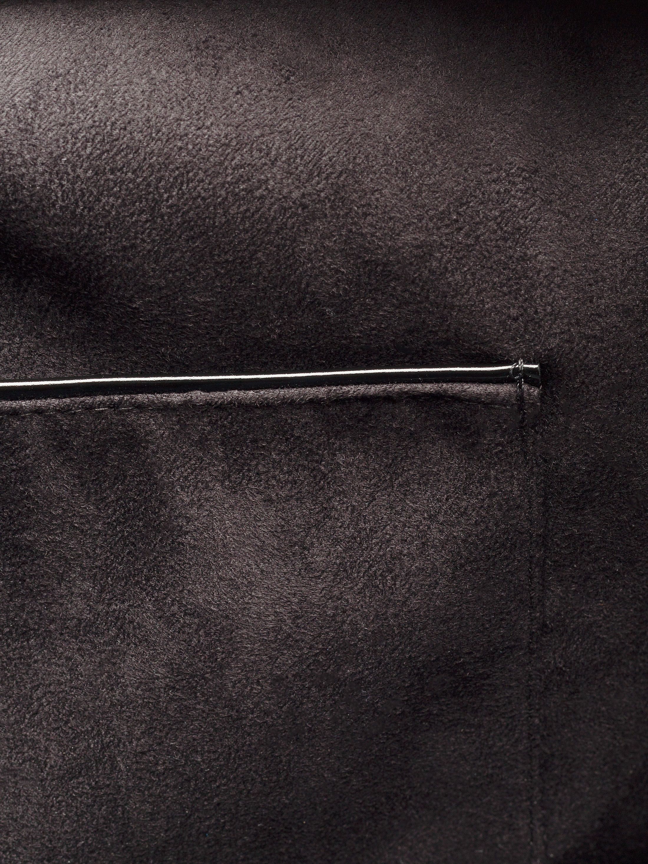 Side pocket close-up of custom holdall with design