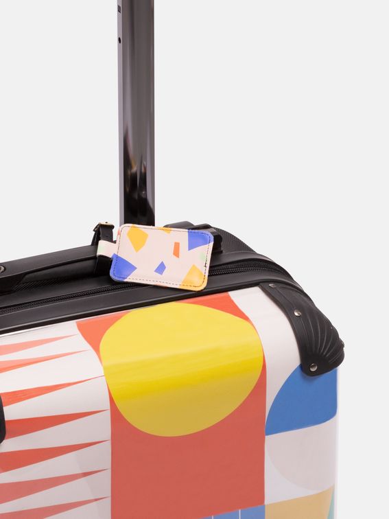 design your own custom luggage tags leather four thread colours