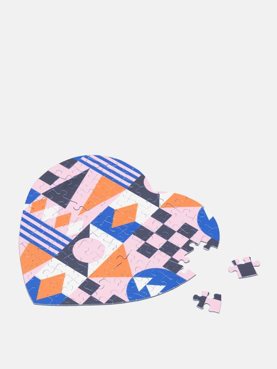 Heart Jigsaw Art design