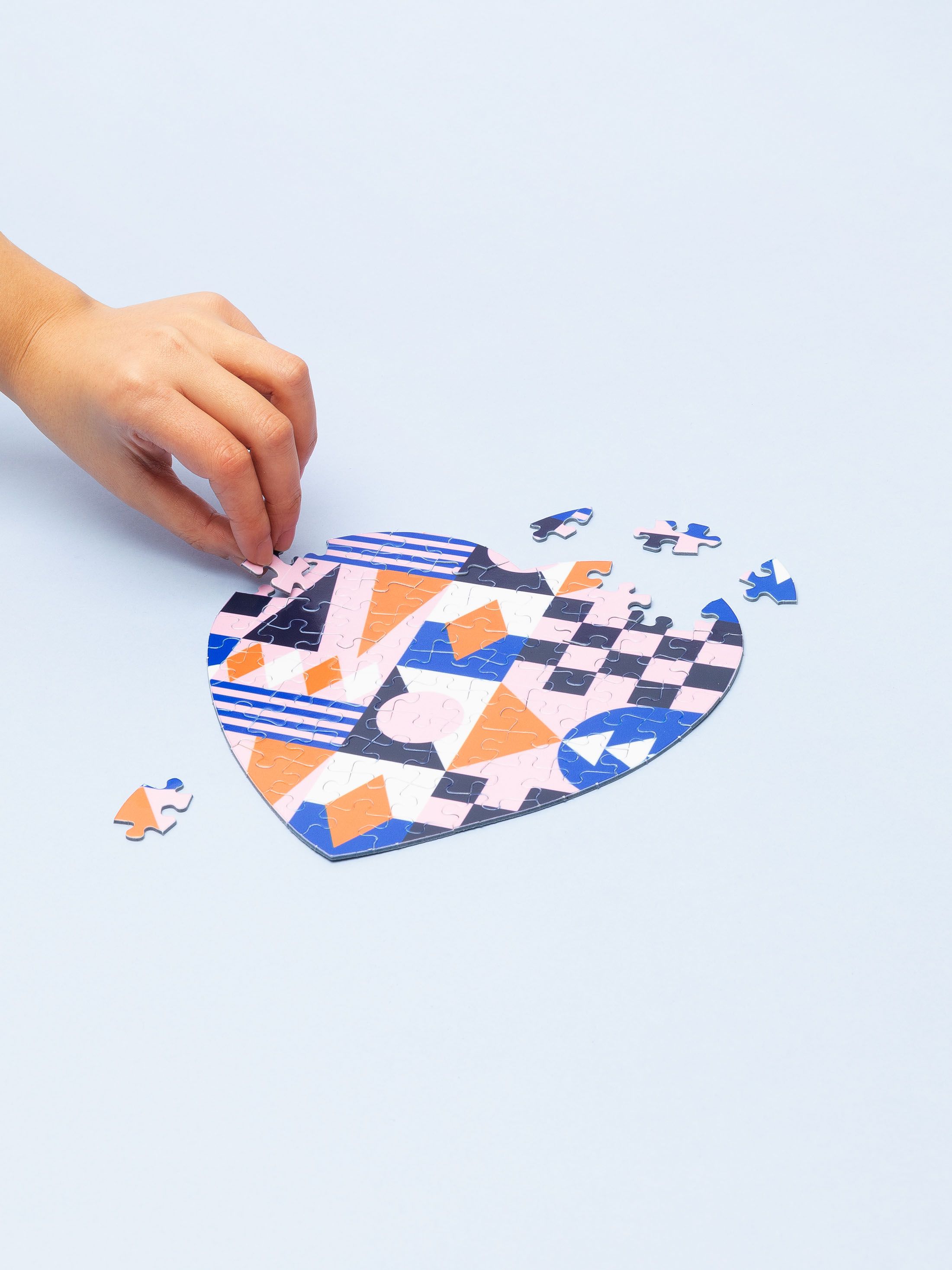 Impression sur puzzle coeur avec 75 pièces