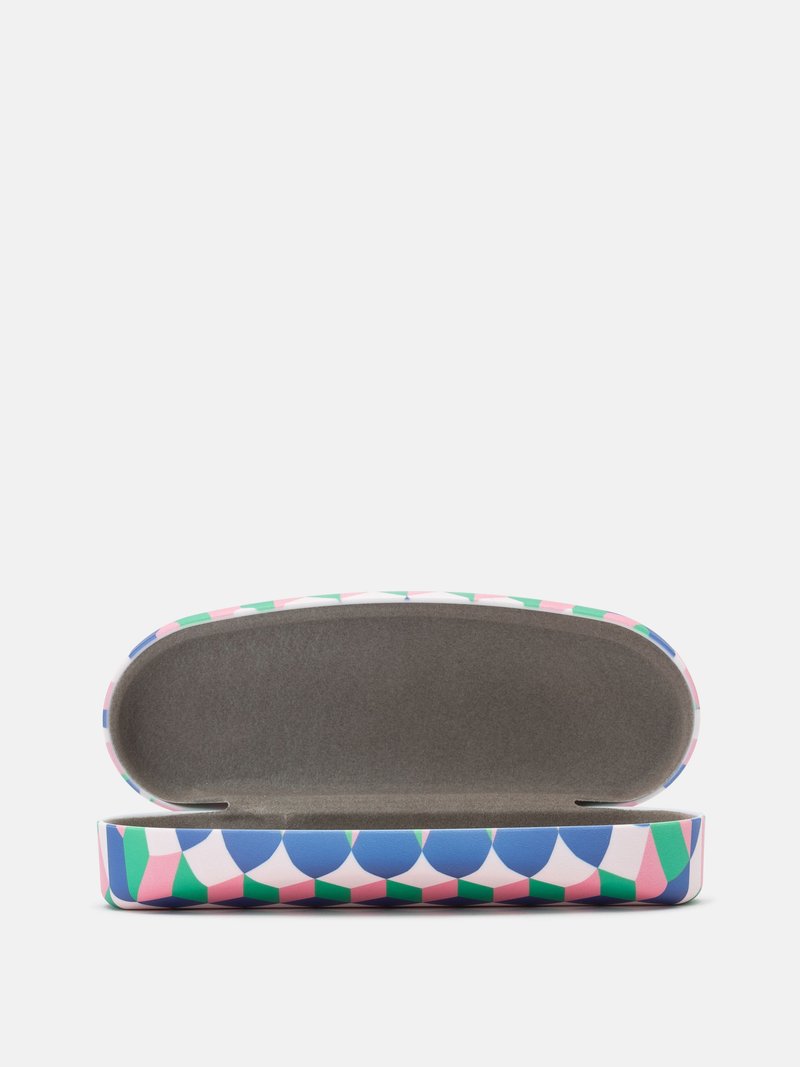 hard glasses case is made and printed with rose design