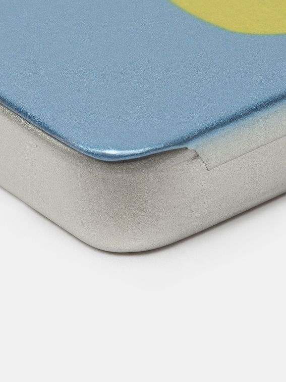 custom business card holder with contact details printed on top