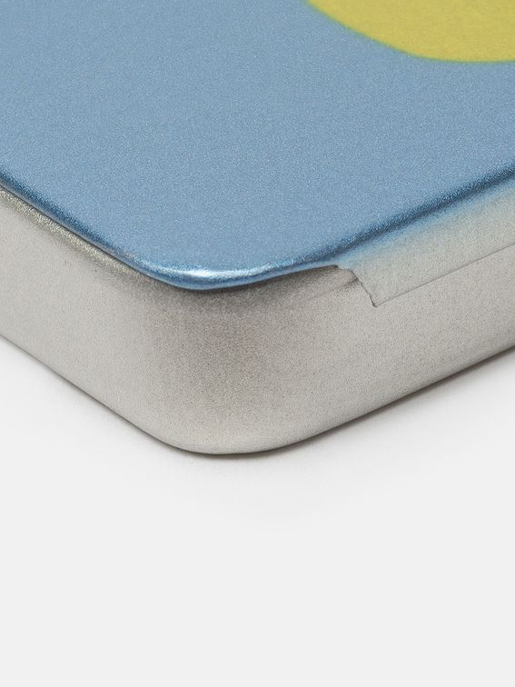 custom business card holder with contact details printed on top