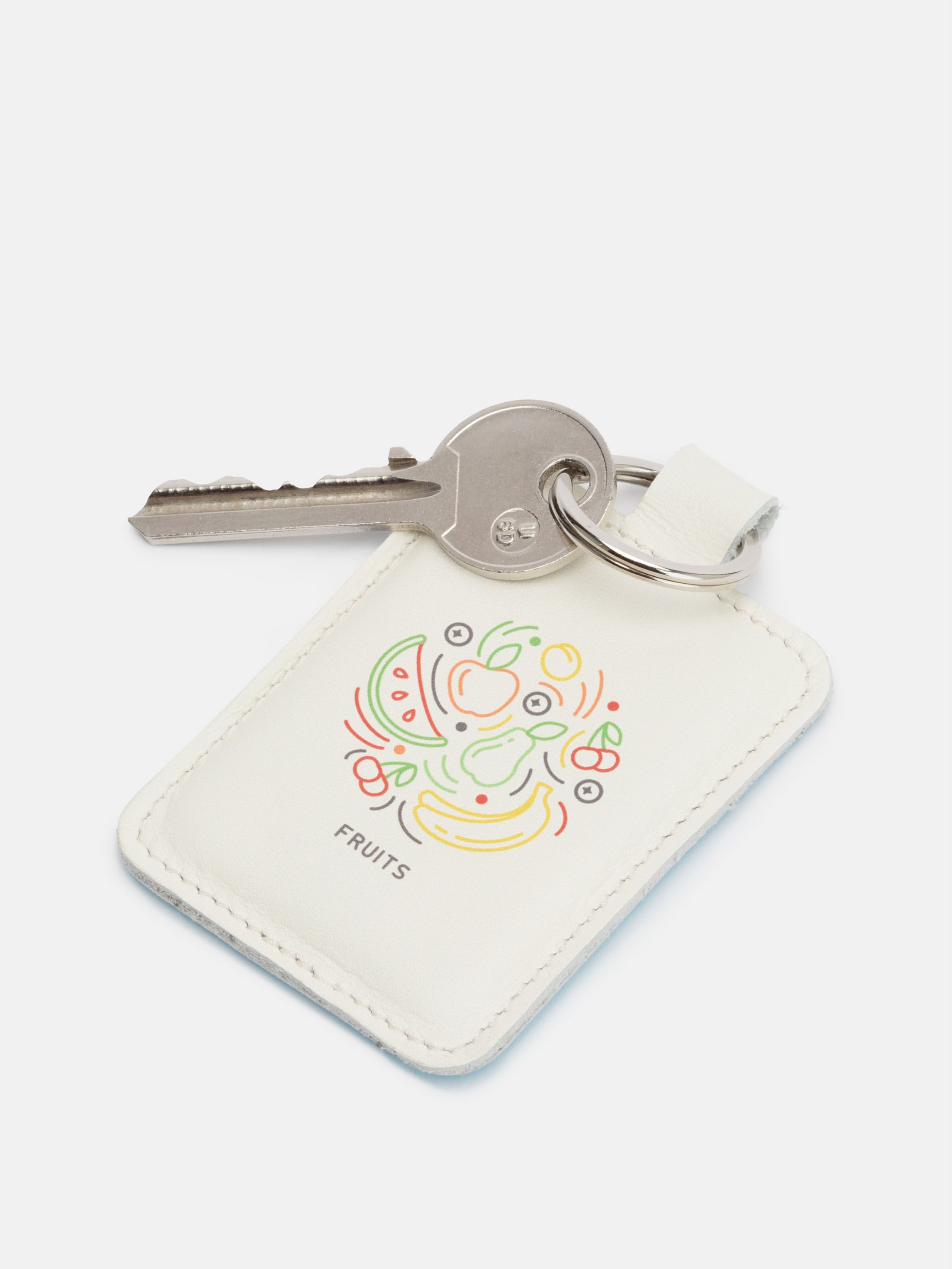 Company logo keyrings - front view