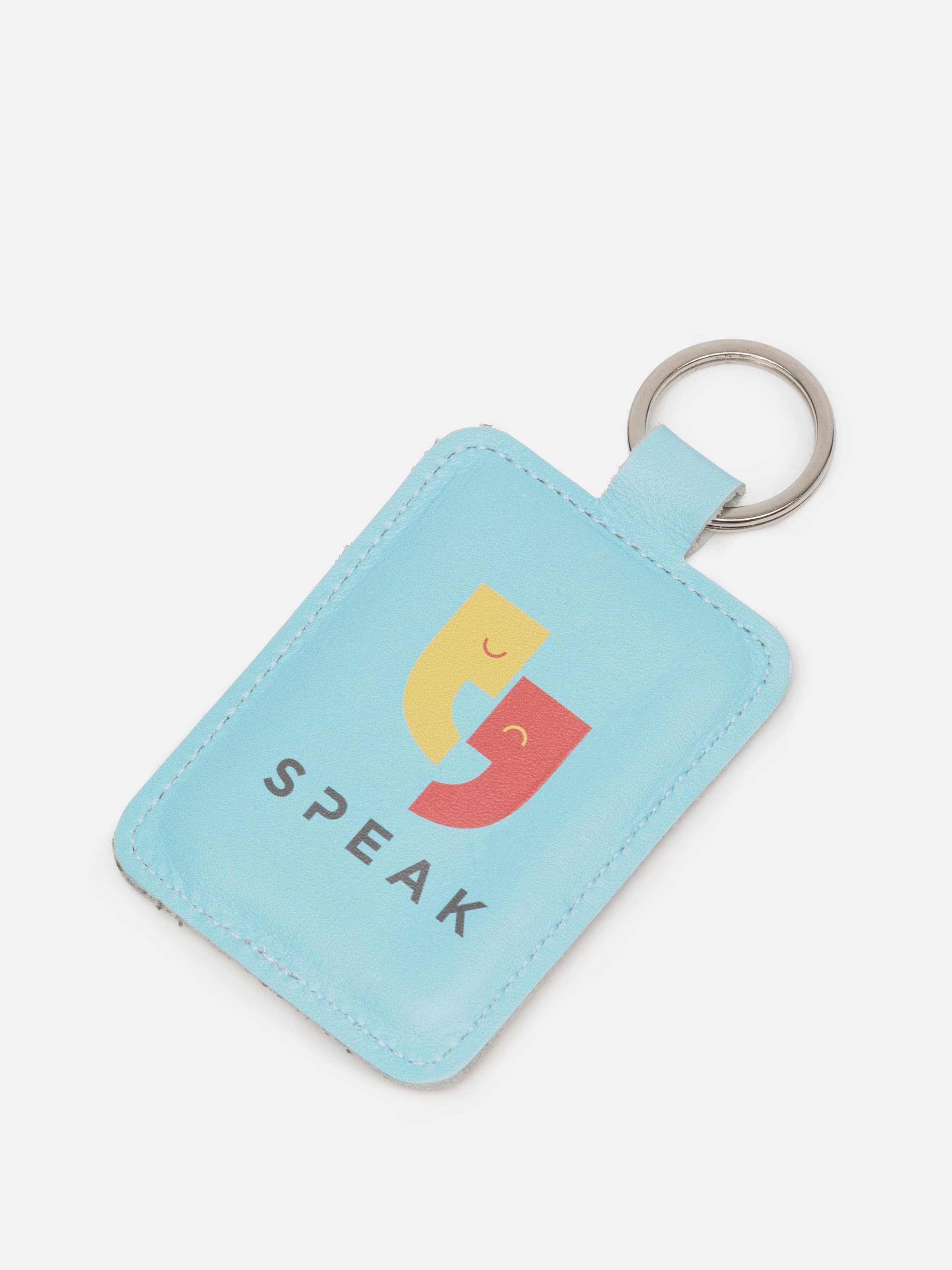 Stitching colour company logo keyring