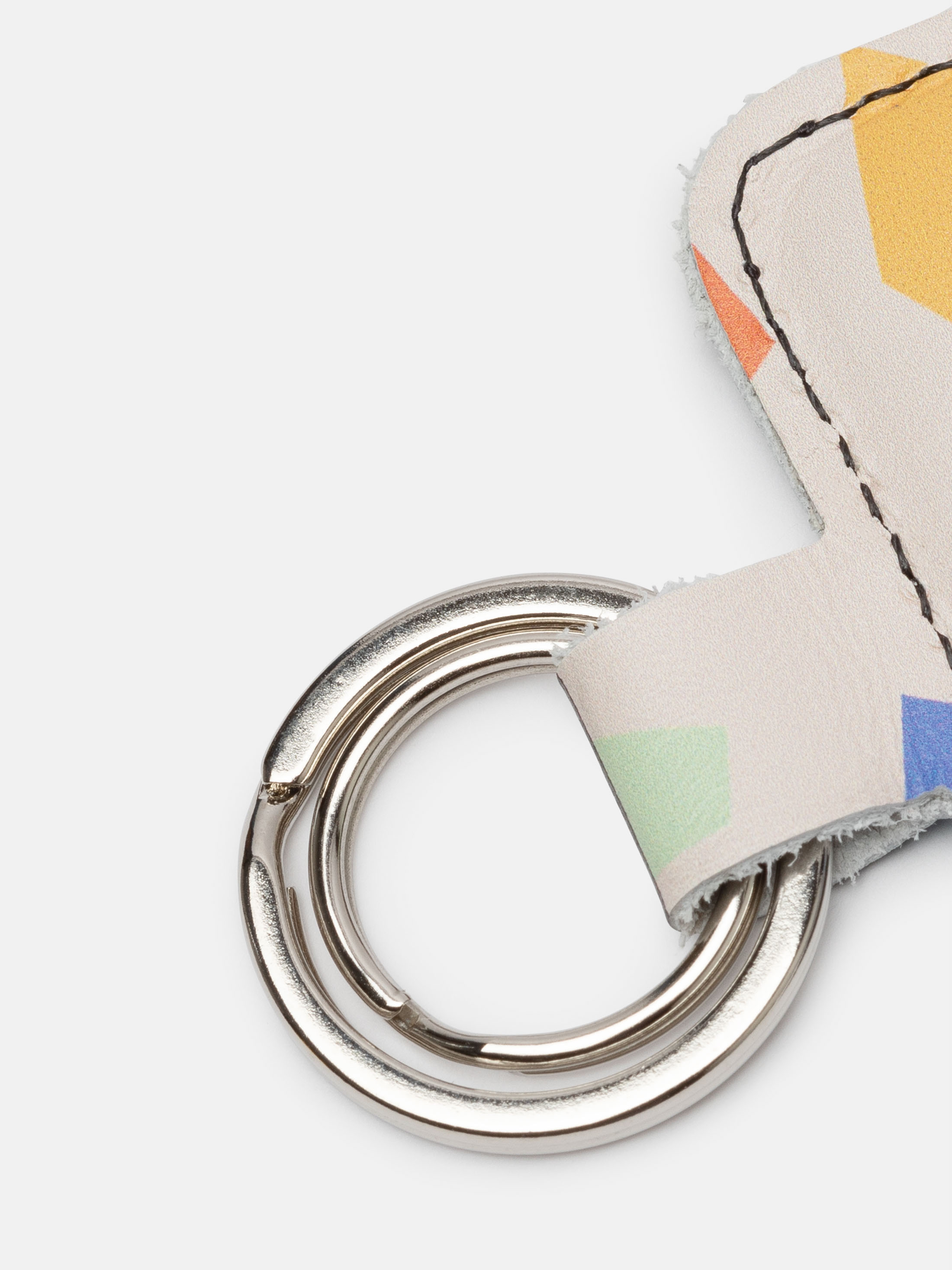 nyckelring av läder med eget tryck