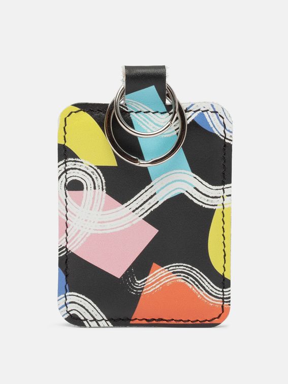 leather photo keyring