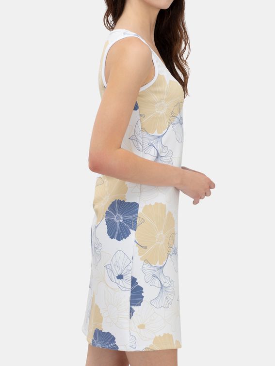 Scuba-Kleid mit personalisiertem Bund und Label