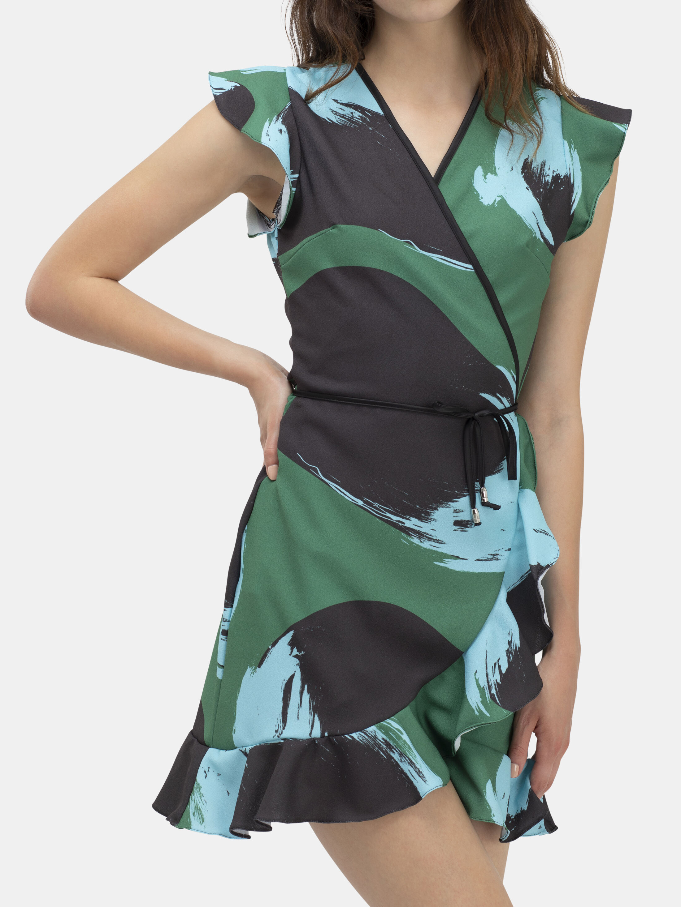 Wrap Tea Dress, printed with your design