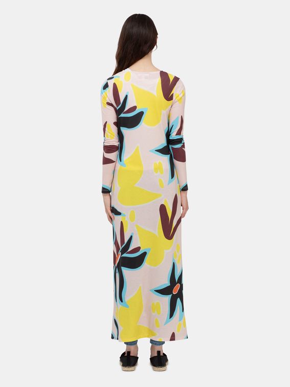 Longline cardigan printed