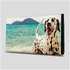 Personalized Leather Travel Wallet dog
