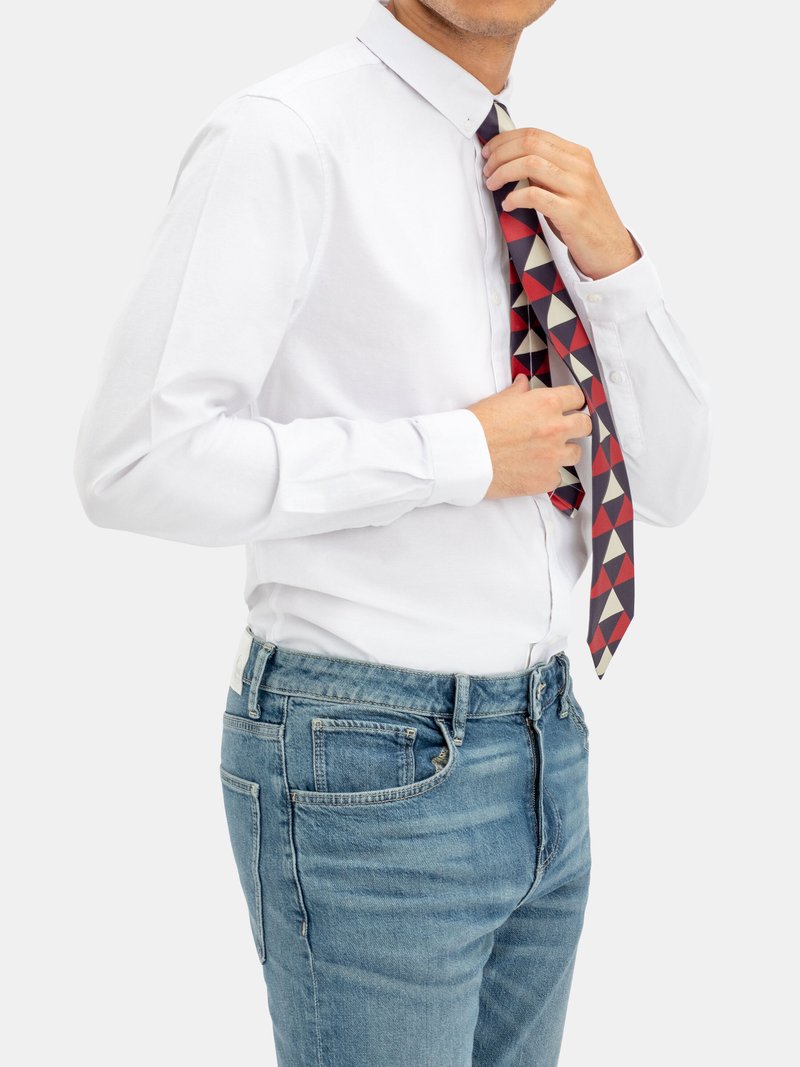 rückseite selbst gestaltete krawatte