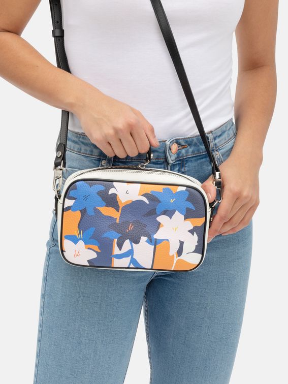 printed camera bag